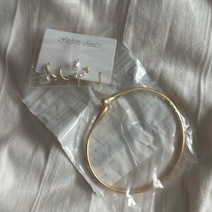 Bangle and earring set